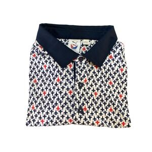 Puma Volition America Golf Collection PUMA X VA JETS POLO‎ Red White Blue USA XL